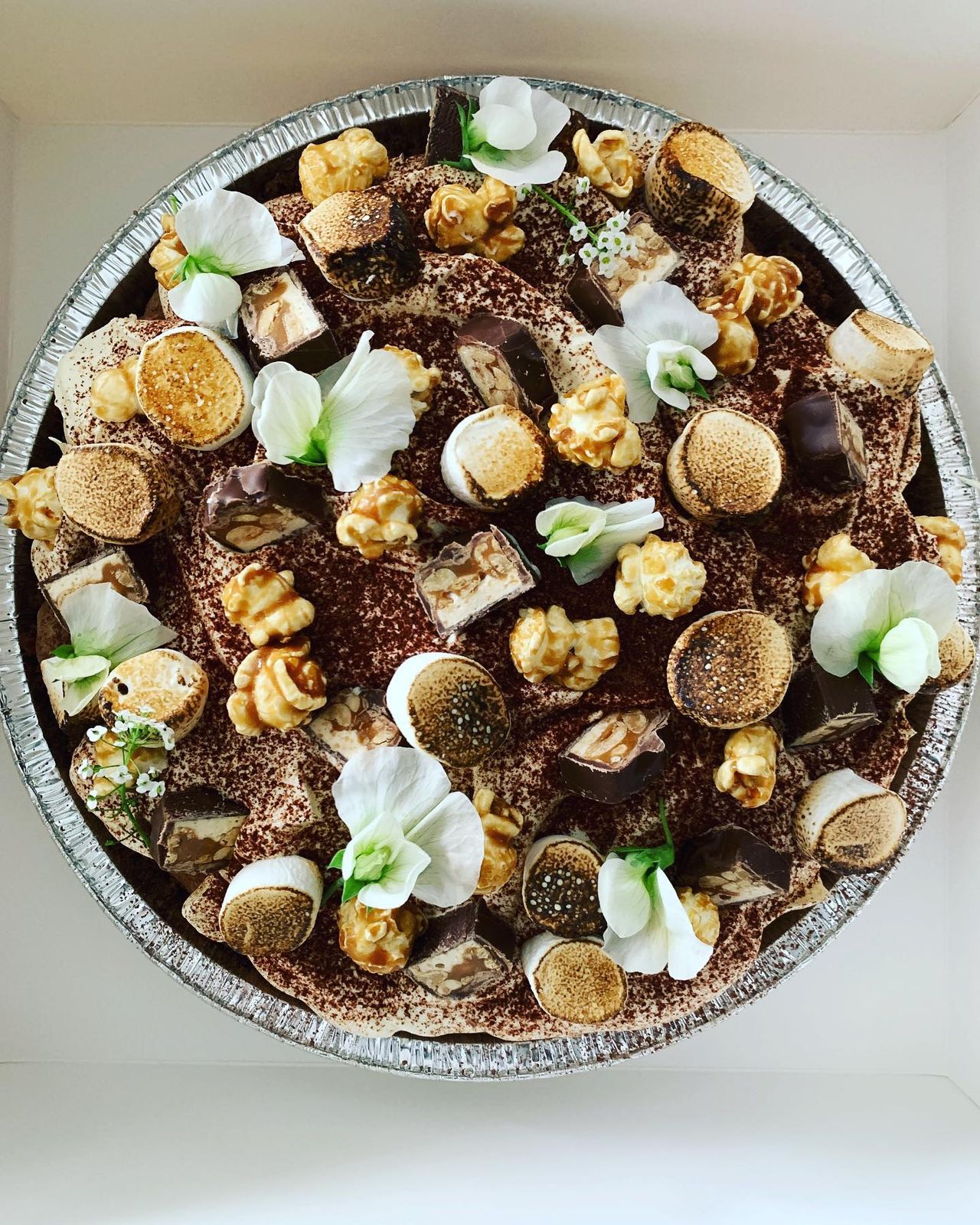 Platter of profiteroles and petit fours